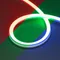 Минифото #1 товара Светодиодная лента герметичная MOONLIGHT-PRO-SIDE-X360-20x20mm 24V RGB (12 W/m, IP67, 10m, wire x2) (Arlight, Вывод боковой, 5 лет)